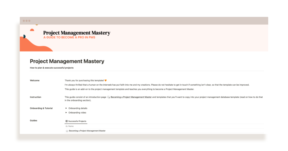 Project Management Mastery Guide