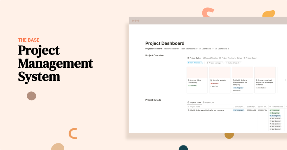 Notion Project Management template